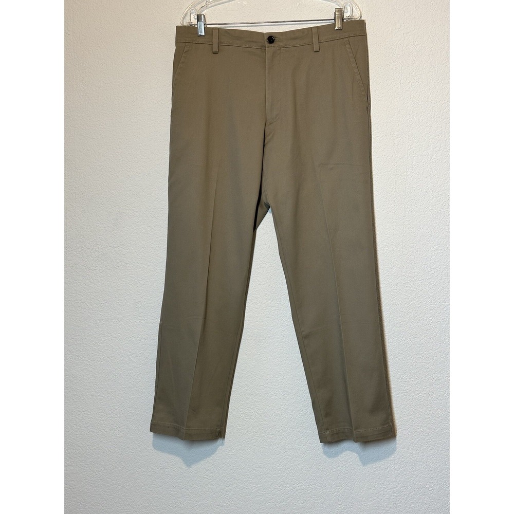 Dockers Classic Fit Flat Front Comfort Waist No Wrinkle Pants Brown 34x 29 NWT